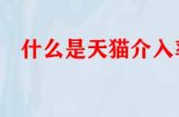 什么是天貓介入率？數(shù)值多少才算合格？